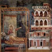 GIOTTO di Bondone Dream of the Palace painting